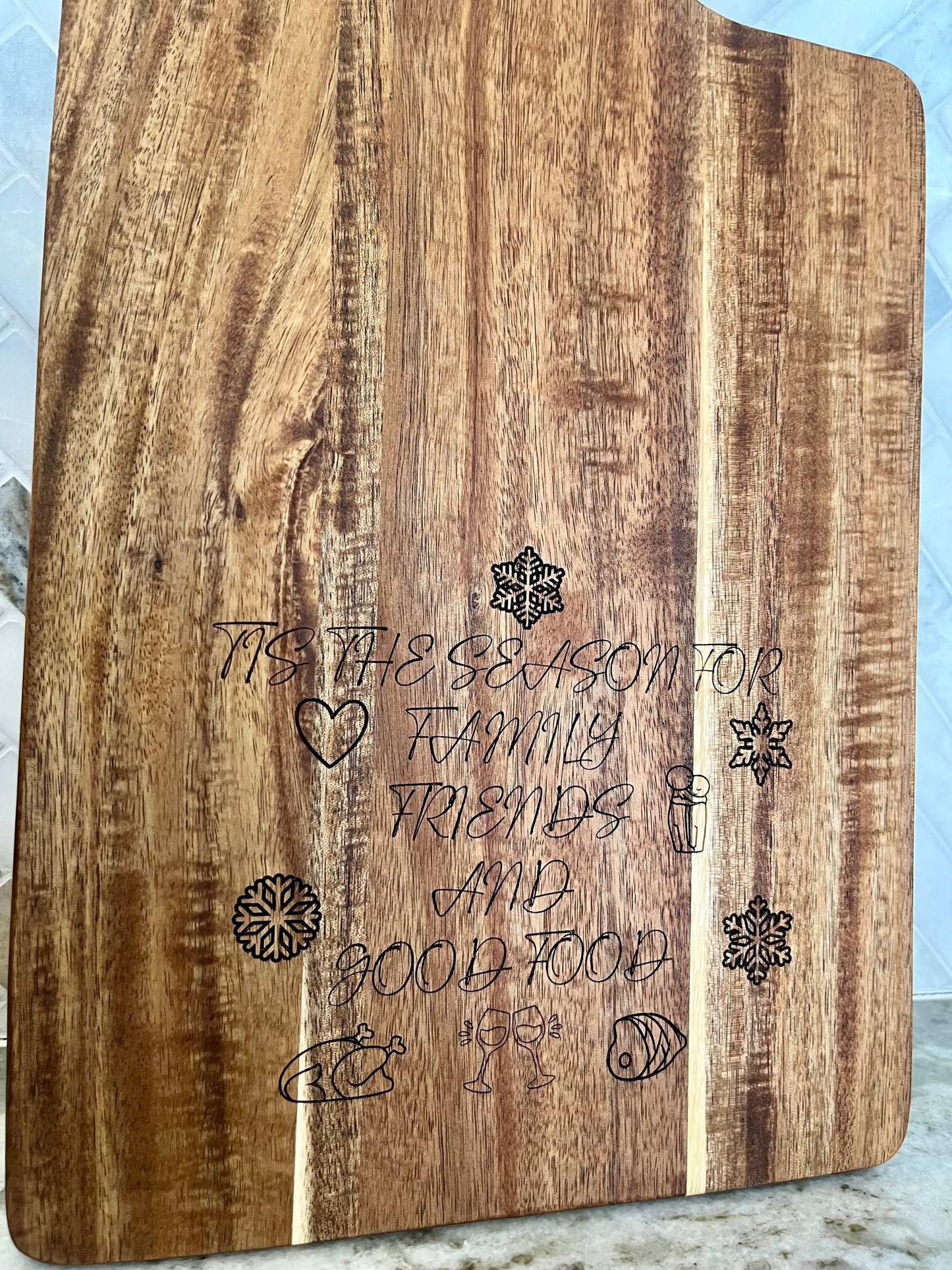 Christmas Holiday Charcuterie Serving Board