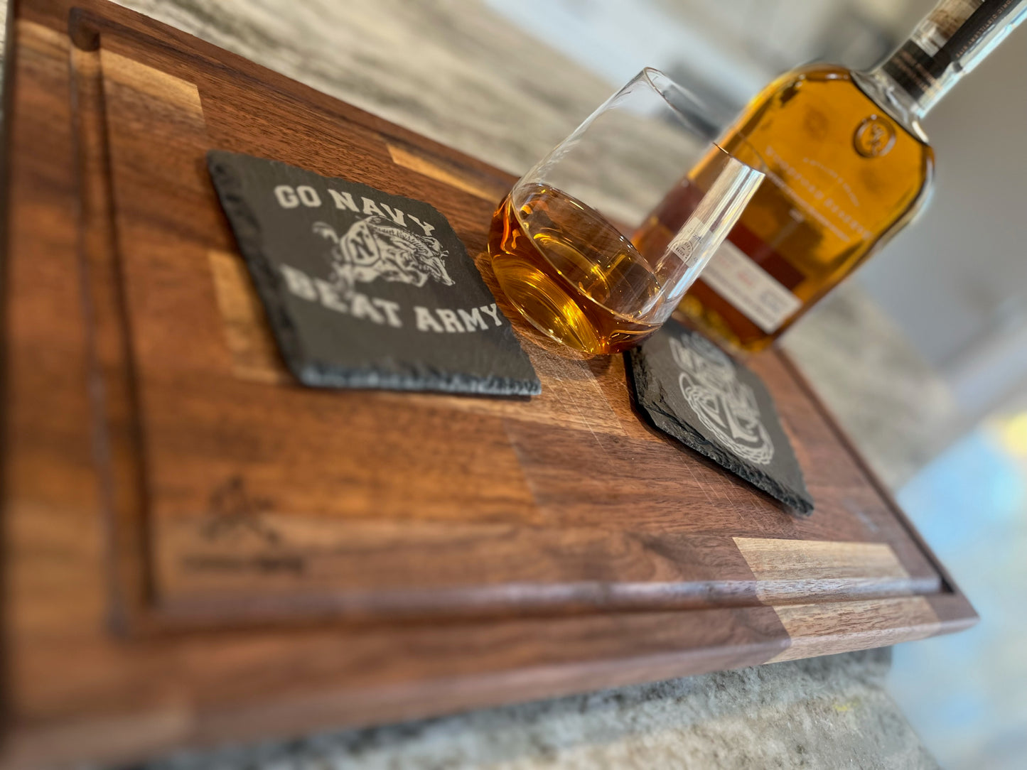 Custom Engraved Slate Drink Coaster