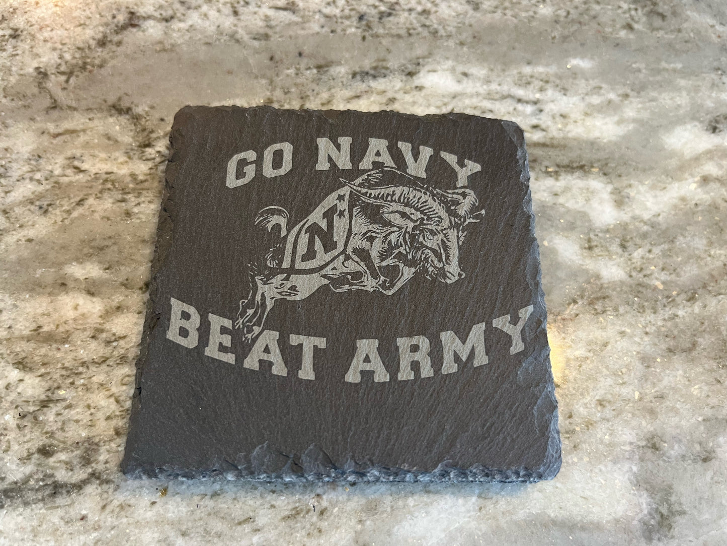 Custom Engraved Slate Drink Coaster