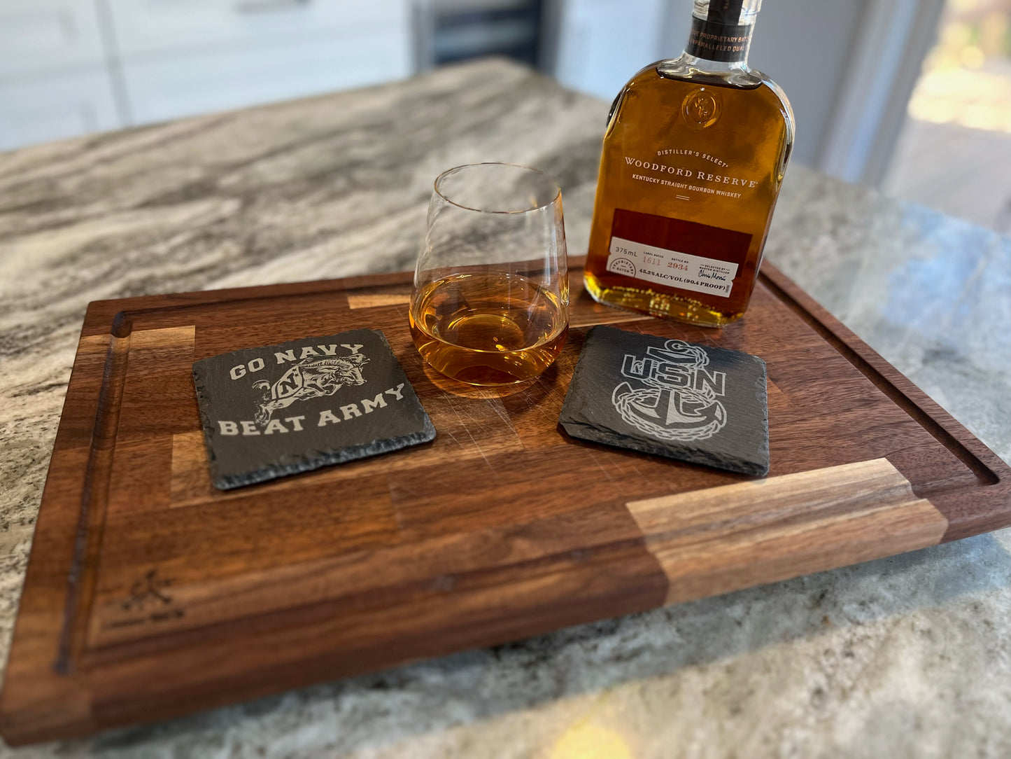 Custom Engraved Slate Drink Coaster