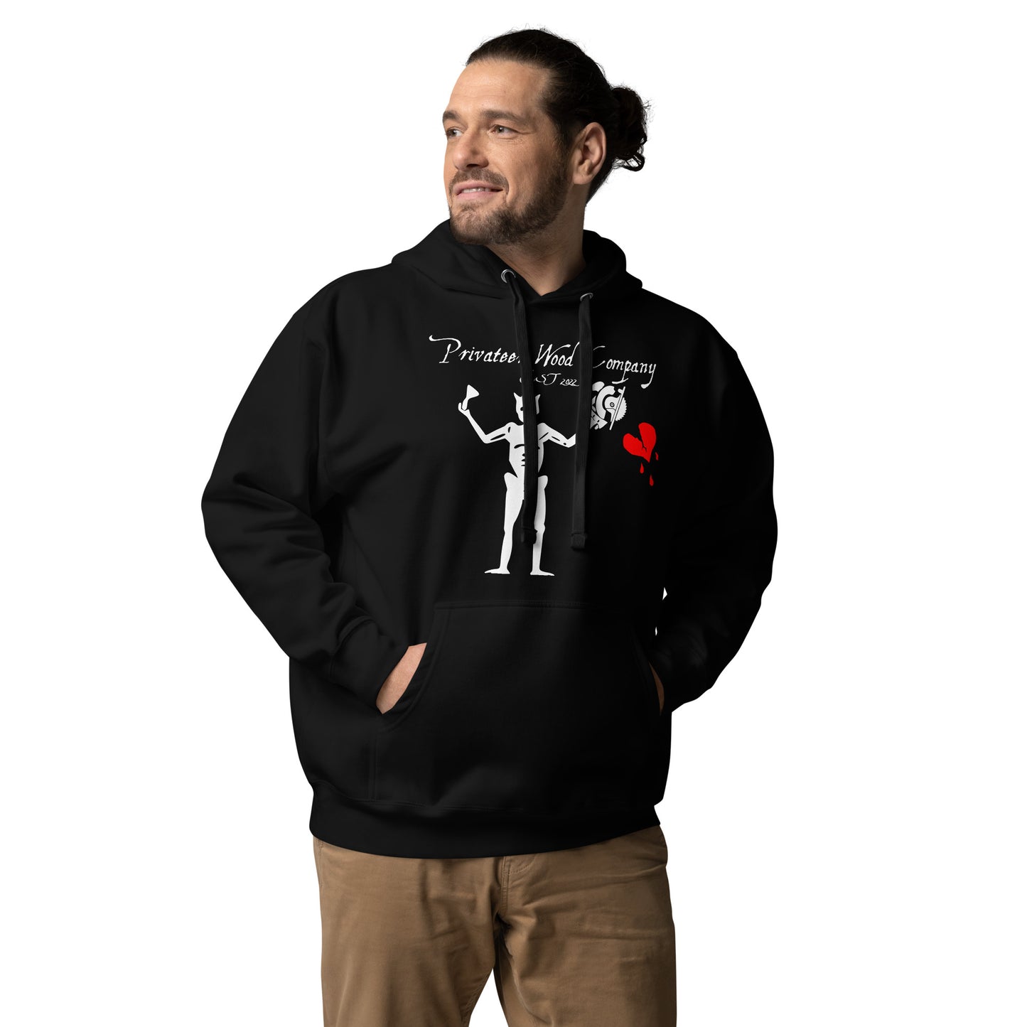 Blackbeard's Wood Company Hoodie soft nautical ship theme