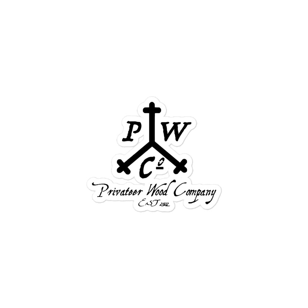 Privateer Wood Company Logo Sticker Art