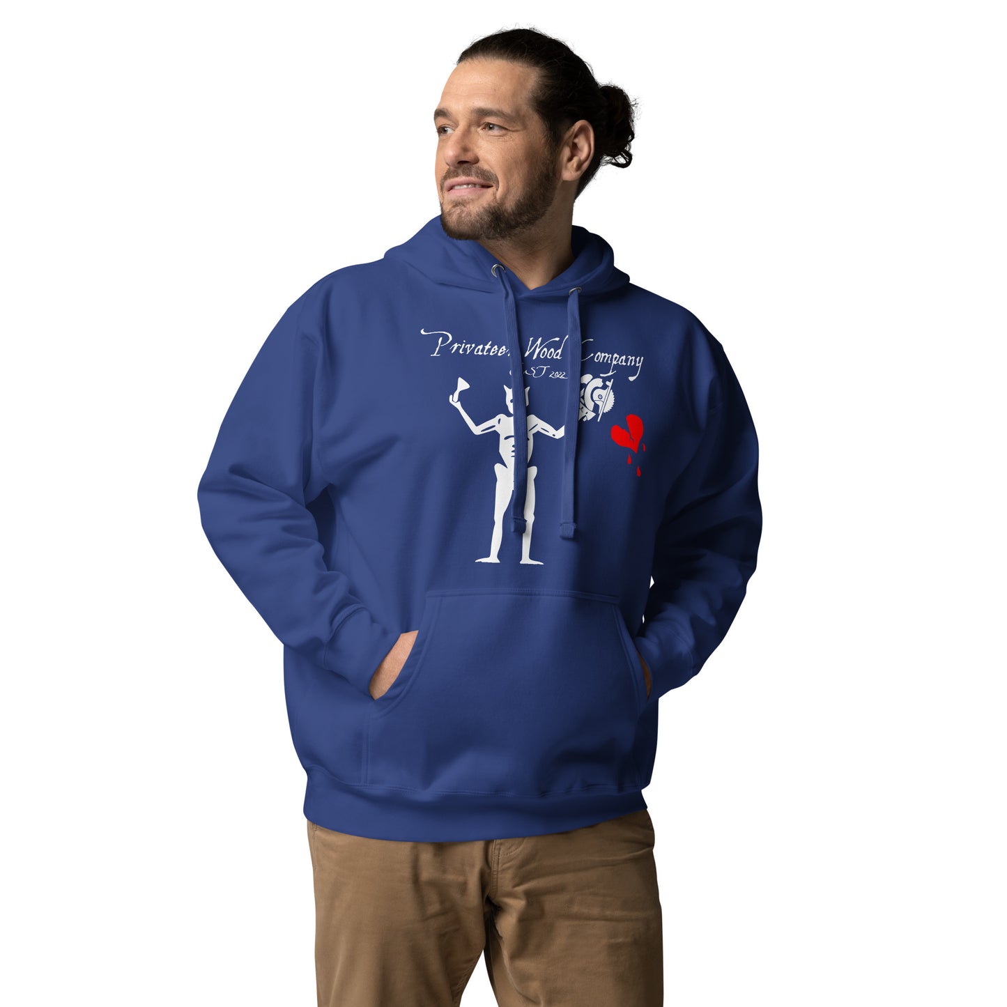 Blackbeard's Wood Company Hoodie soft nautical ship theme