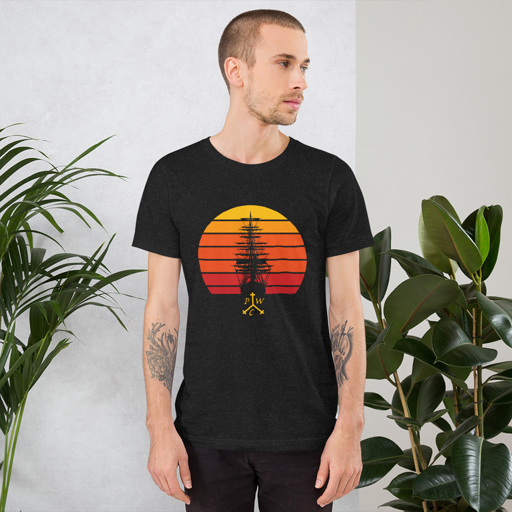 Ship at Sunset T-Shirt