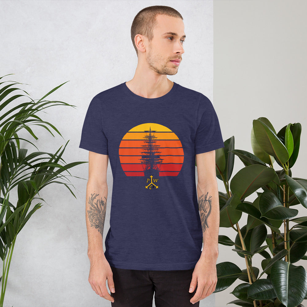 Ship at Sunset T-Shirt