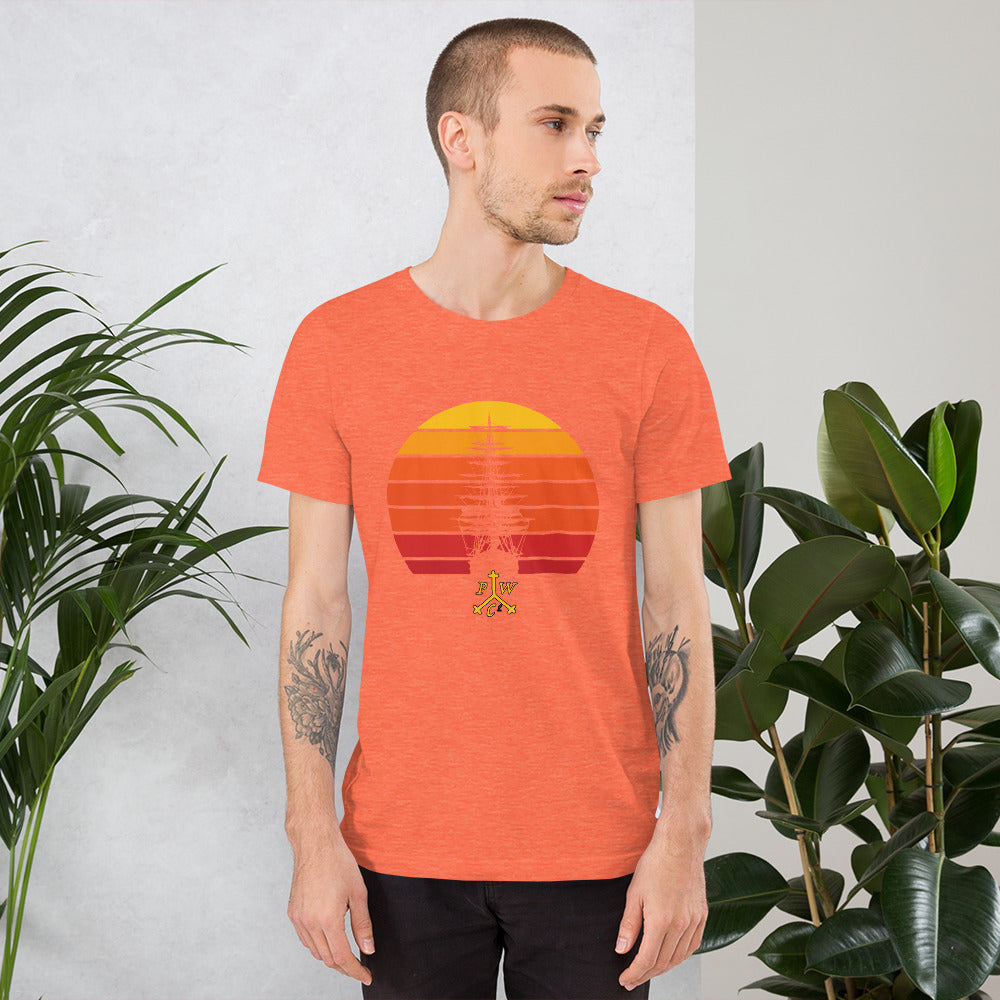 Ship at Sunset T-Shirt